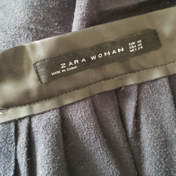 Zara Skirt Faux Leather X Small - Picture 7 of 7
